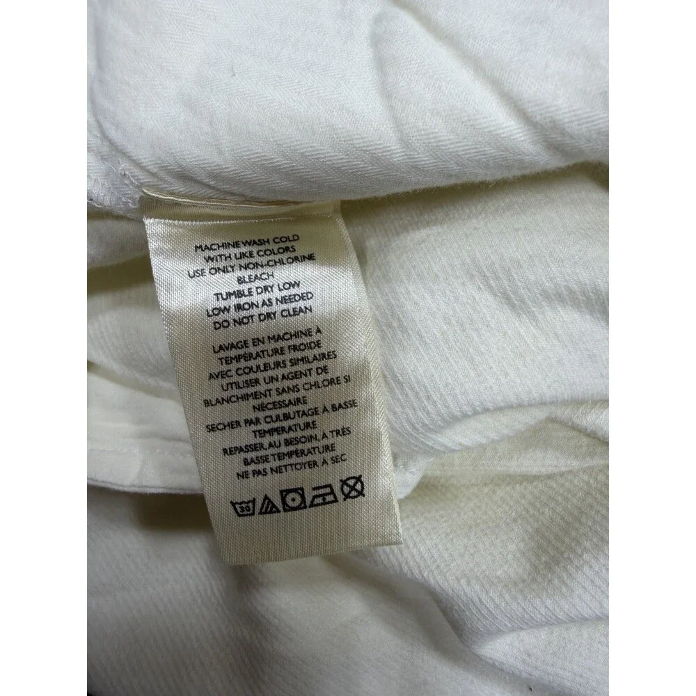 Free People Barrel Pants Ivory Women Pleated Preppy Vacay Boho Retro Size 12 New